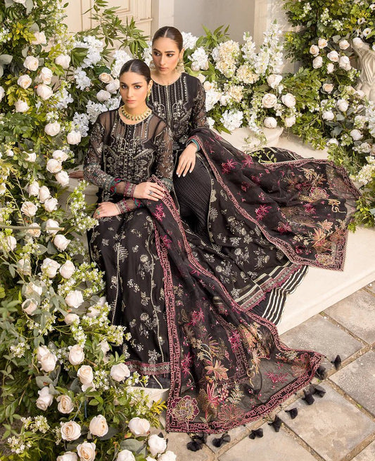 Ishya by Xenia Formals Embroidered Ladies Unstitched Chiffon Suit - HESSA