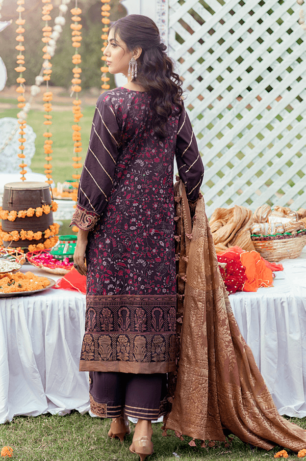 Sunehri Shaam By Al Zohaib Embroidered Jacquard Unstitched 3 Piece (05)