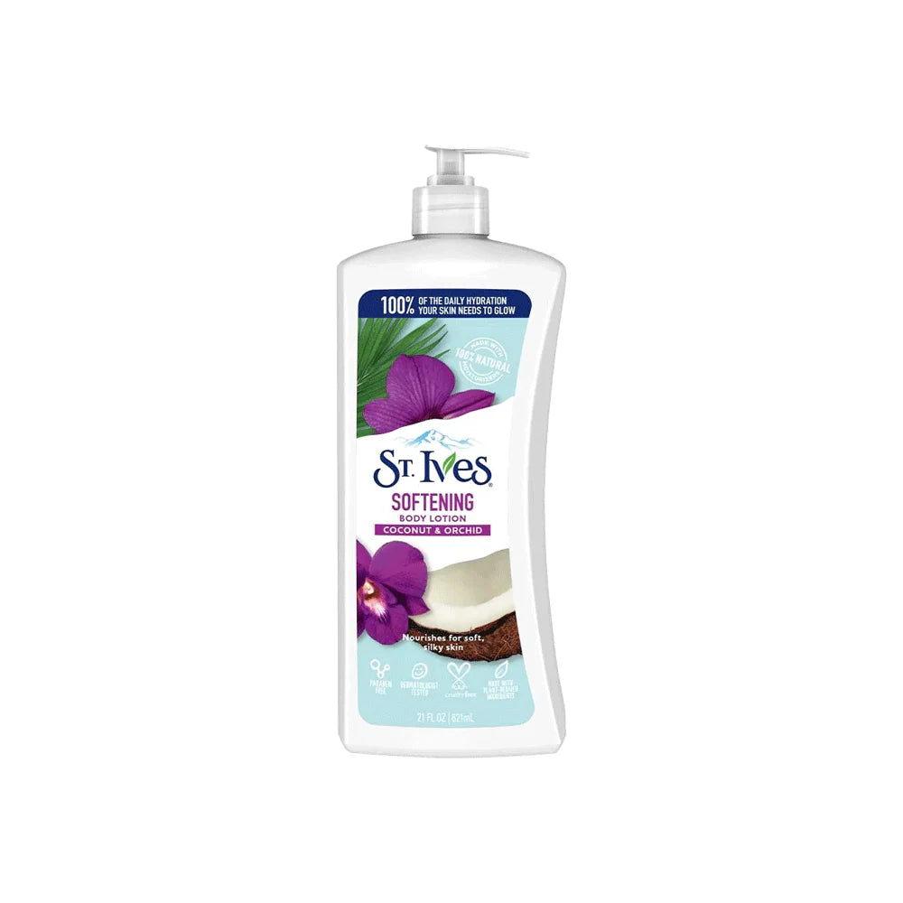 St.lves Body Lotion Softening Coconut & Orchid - 621ml