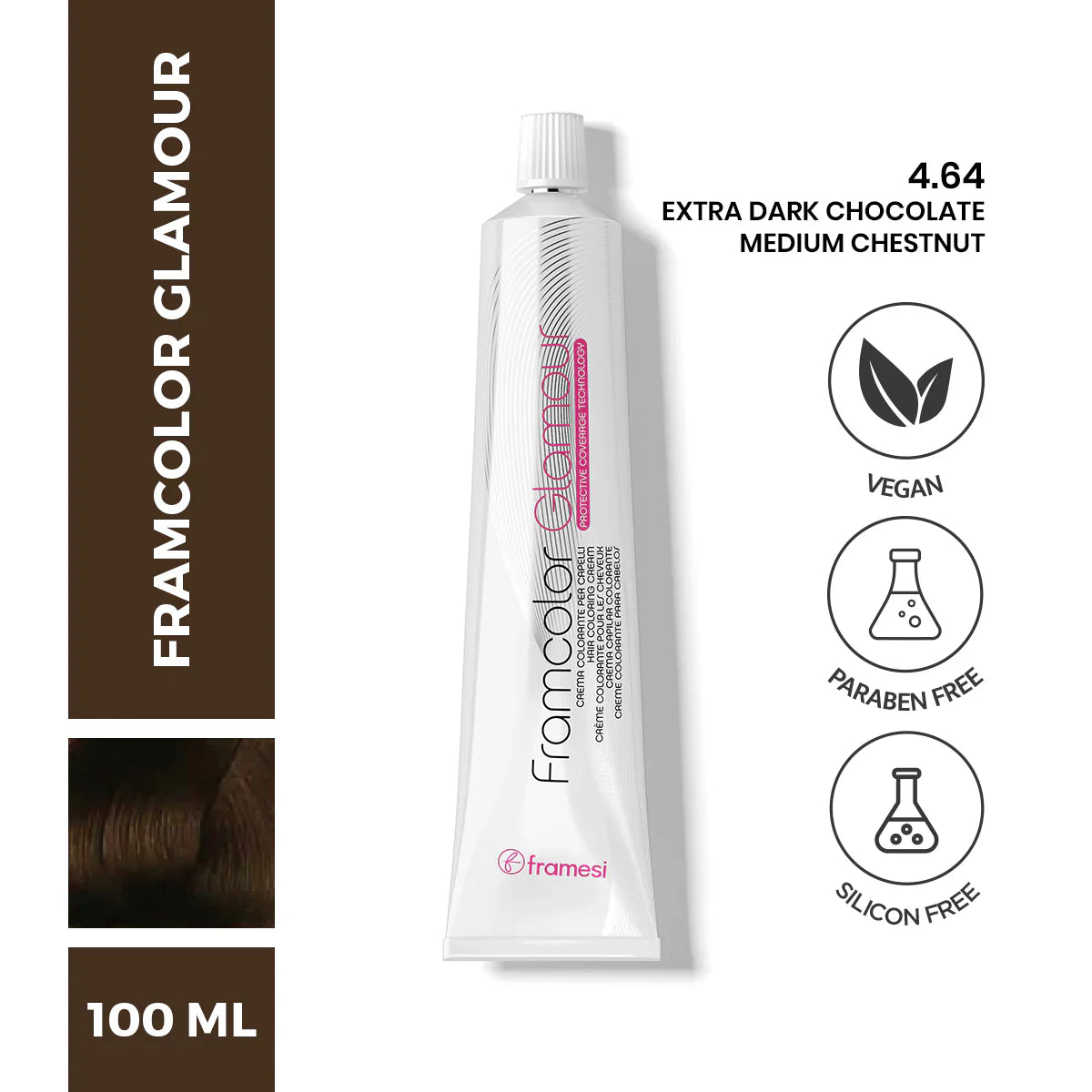 Framesi FramColor Glamour 4.64 Extra Dark Chocolate Medium Chestnut