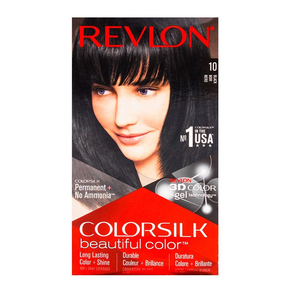 Revlon Colorsilk Hair Color 10 Black Noir