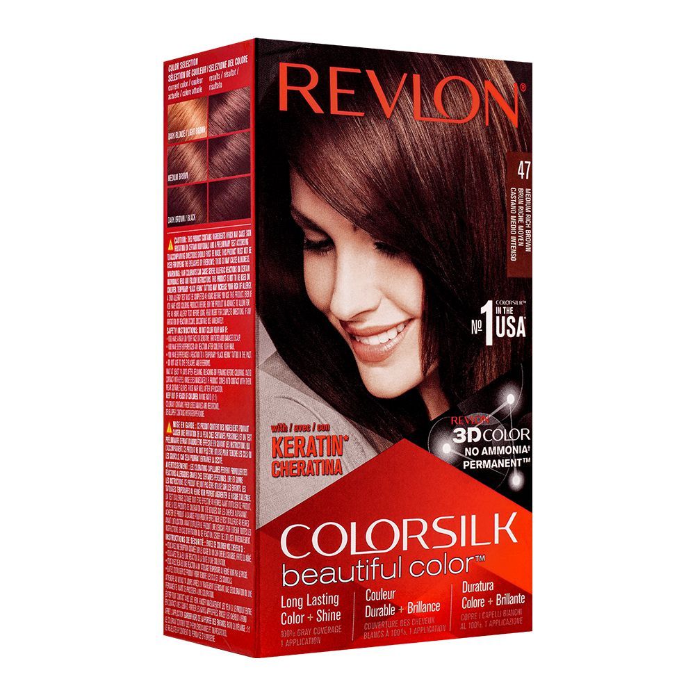 Revlon Colorsilk Hair Color 47 Medium Rich Brown