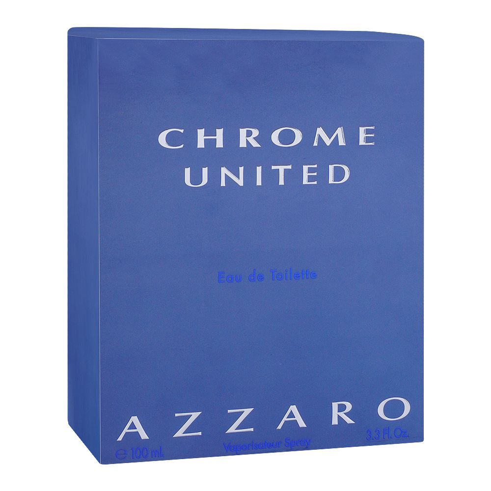 Azzaro - Chrome United For Men Eau de Toilette - Fresh & Masculine Fragrance - 100ml