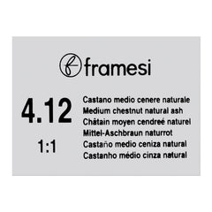 FRAMESI FRAMCOLOR GLAMOUR 4.12 MEDIUM CHESTNUT NATURAL ASH