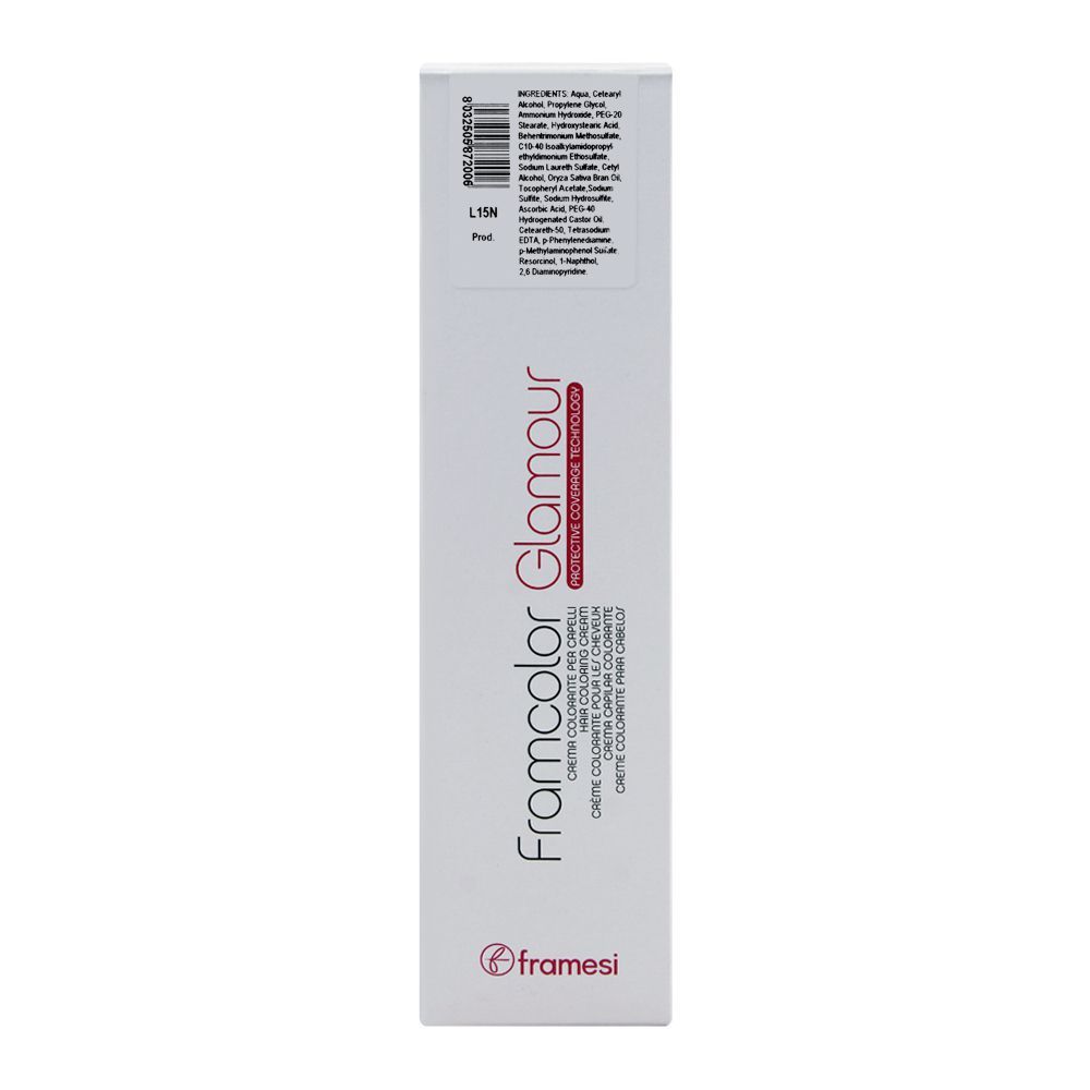 Framesi Framcolor Glamour Hair Coloring Cream, 8.12 Light Blonde Natural Ash