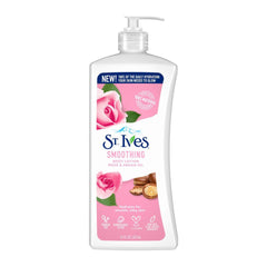 St. Ives Smoothing Rose & Argan Oil Body Lotion - Paraben Free - 621ml