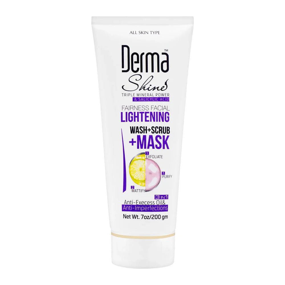 Derma Shine Lightening Wash+Scrub+Mask 200gm