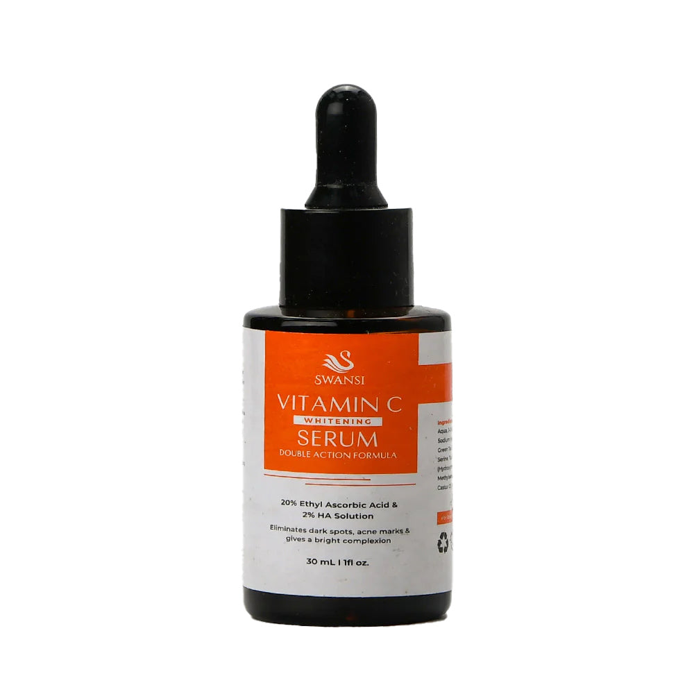 Swansi 20% Ethyl Ascorbic Acid & 2% HA Solution Vitamin C Whitening Serum - 30ml