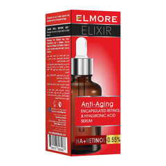 Elmore Elixir Anti-Aging Encapsulated Retinol & Hyaluronic Acid 0.55% Serum - 30ml