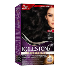 Wella Koleston 7 Supreme Hair Dye 1/0 Darkest Night Black