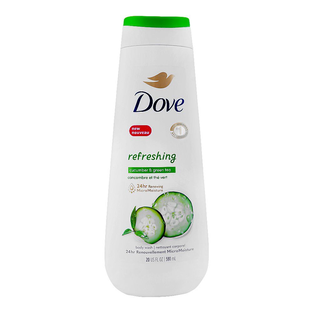 Dove Refreshing Body Wash Cucumber & Green Tea 24h Moisture 591ML