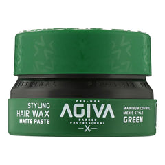 Agiva Hair Styling Aqua Wax Matte Paste 03 Green - 155 ml