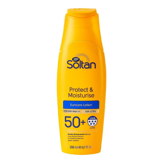 Boots Soltan Protect & Moisturize Lotion SPF50+ 200ml