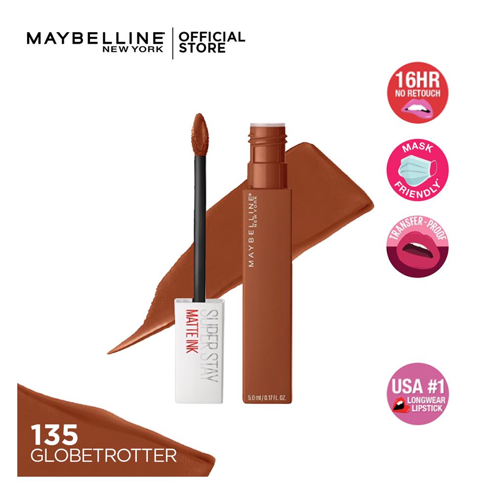 Maybelline New York - SuperStay Matte Ink Liquid Lipstick -  135 Globetrotter