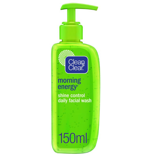 Clean & Clear Morning Energy Shine Control Daily Facial Wash Oil Free 150ml