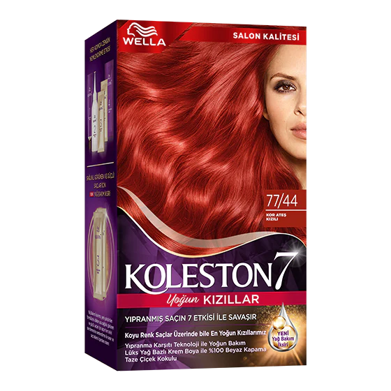 Wella Koleston 7 Supreme Hair Dye 77/44 Volcano Red