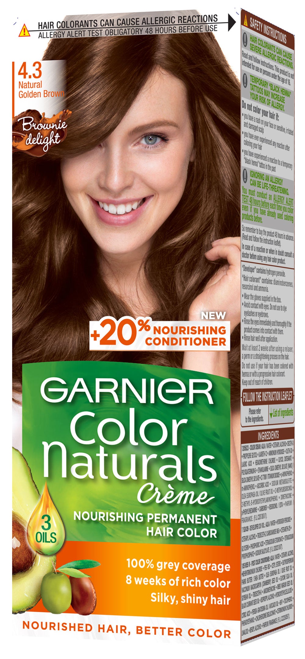 Garnier Color Naturals Creme - 4.3 Natural Golden Brown