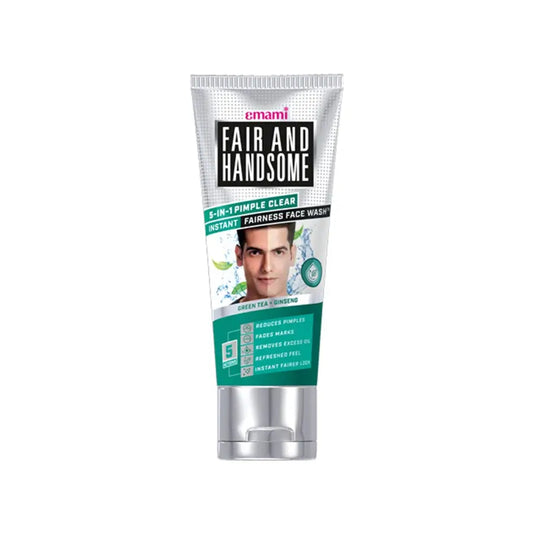 Emami Fair and Handsome 5-in-1 Pimple Clear Instant Fairness Face Wash 50ml