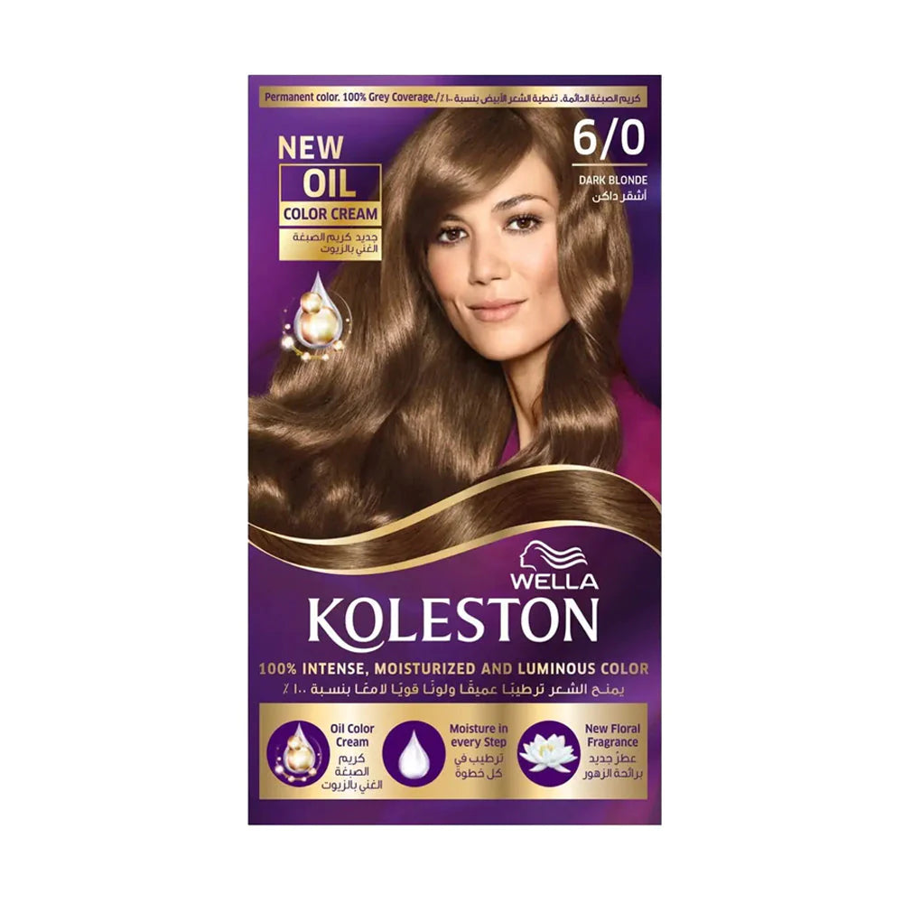 Wella Koleston Hair Color Cream Kit 6/0 Dark Blonde