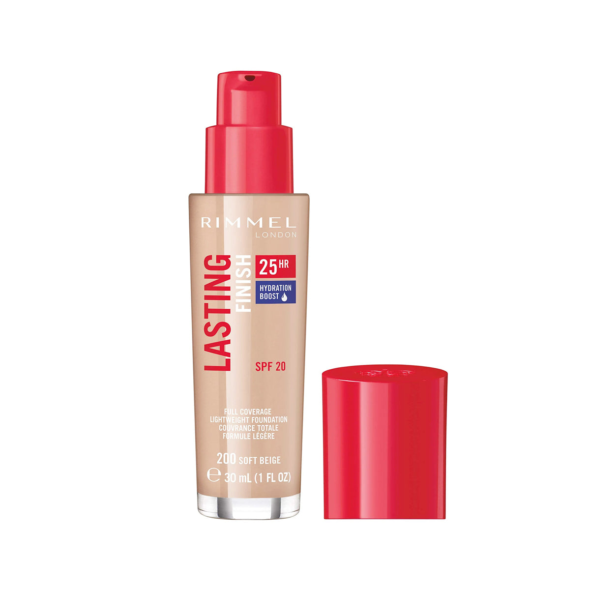 Rimmel London - Lasting Finish Hyaluronic Acid long-lasting Foundation - 200 Soft Beige