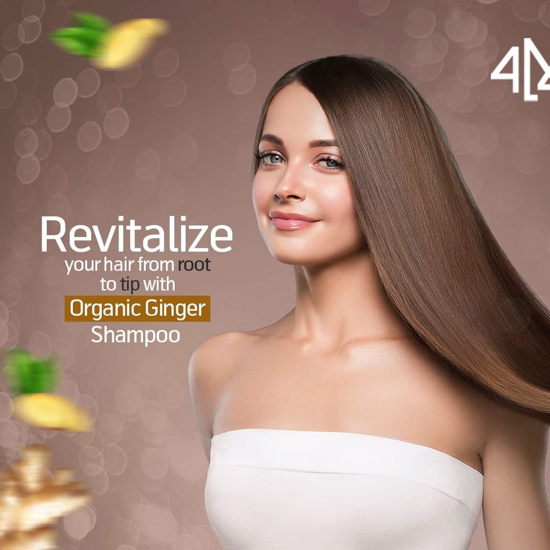 4ME - Ginger Nourishing Repair Hair Shampoo for Damaged Hair - 400ml