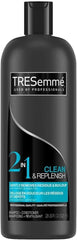 Tresemme Regular 2in1 Cleanse & Replenish  Shampoo  828ml