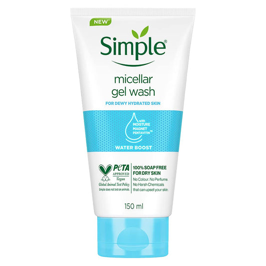 Simple - Micellar Facial Gel Wash Water Boost For Hydrated Skin 150ml