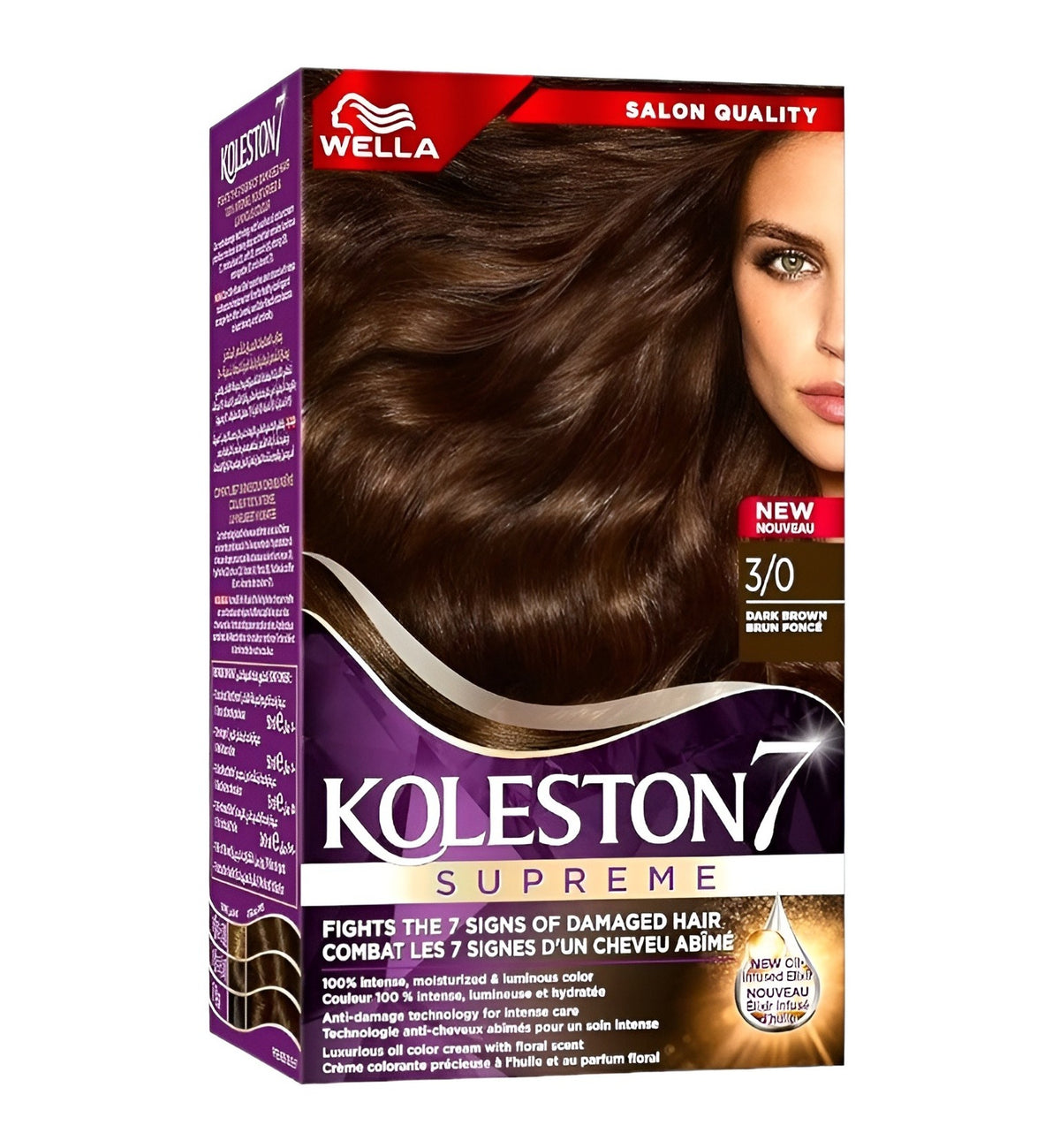 Wella Koleston 7 Supreme Hair Dye 3/0 Dark Brown