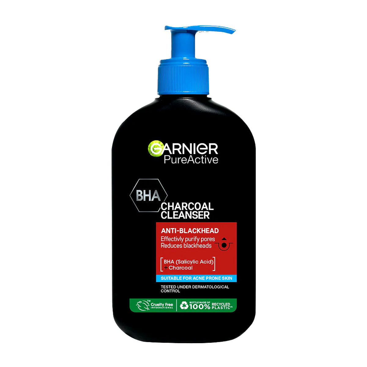 Garnier Pure Active Anti-blackhead Charcoal Deep Cleanser - 250ml