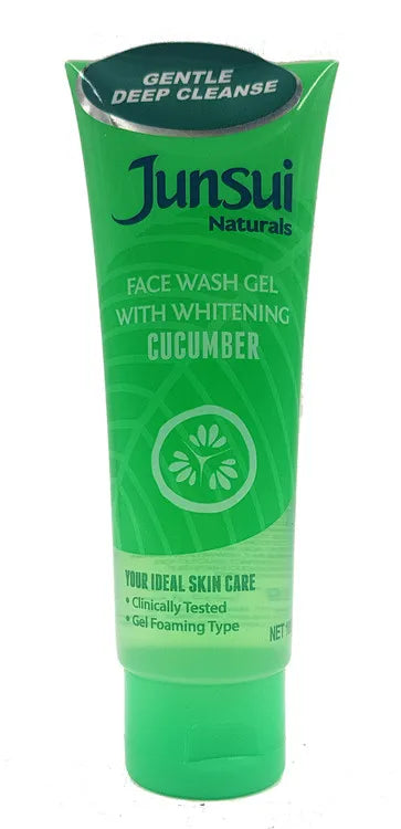 Junsui Naturals Face Wash Gel with Whitening Cucumber 100gm