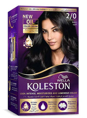 Wella Koleston Hair Color Cream Kit 2/0 Black