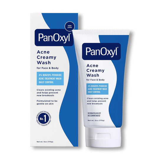 PanOxyl Acne Creamy Wash 4% Benzoyl PerOxide Daily Control - 170G