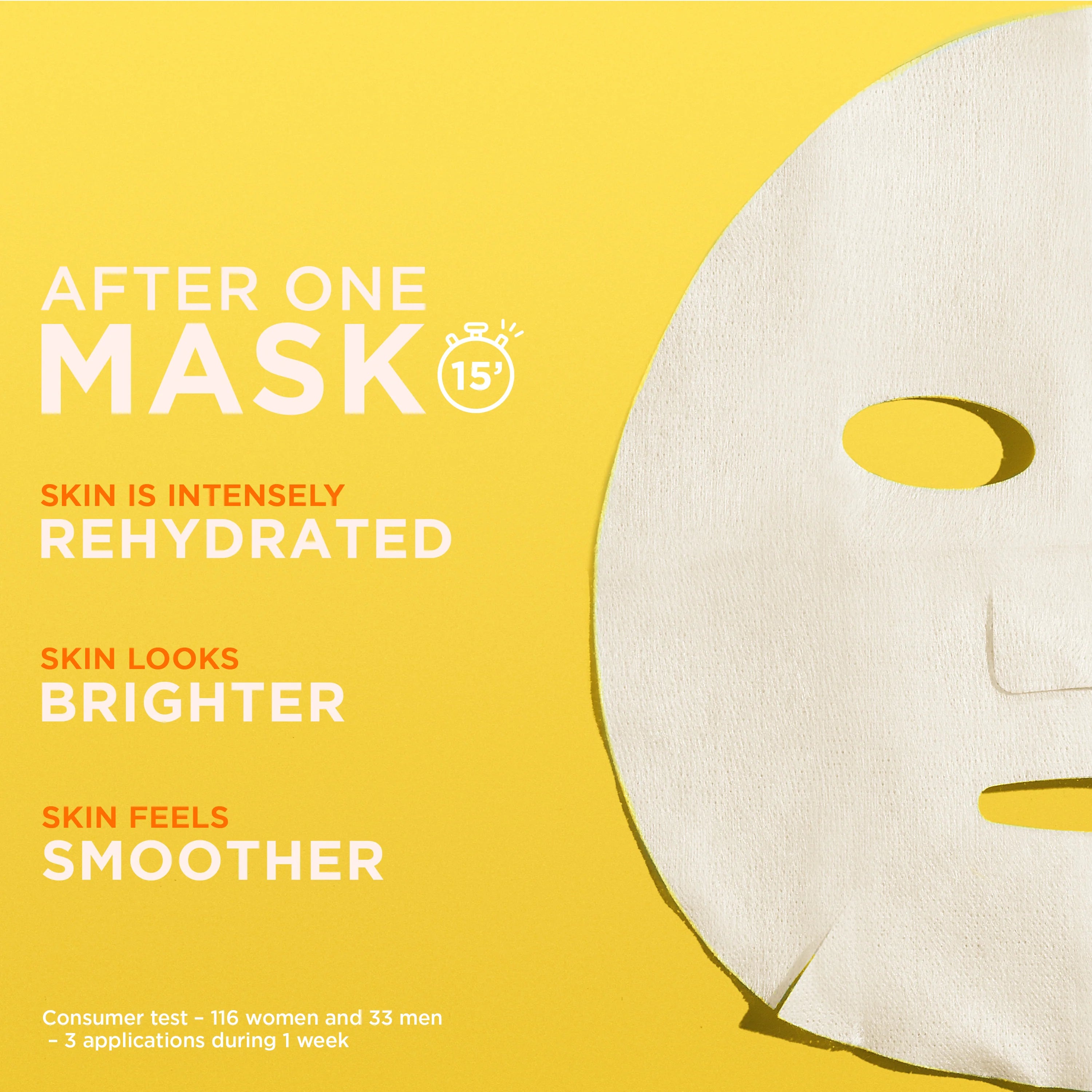 Garnier – SkinActive Vitamin C Sheet Mask – Brightening & Hydrating – Sheet