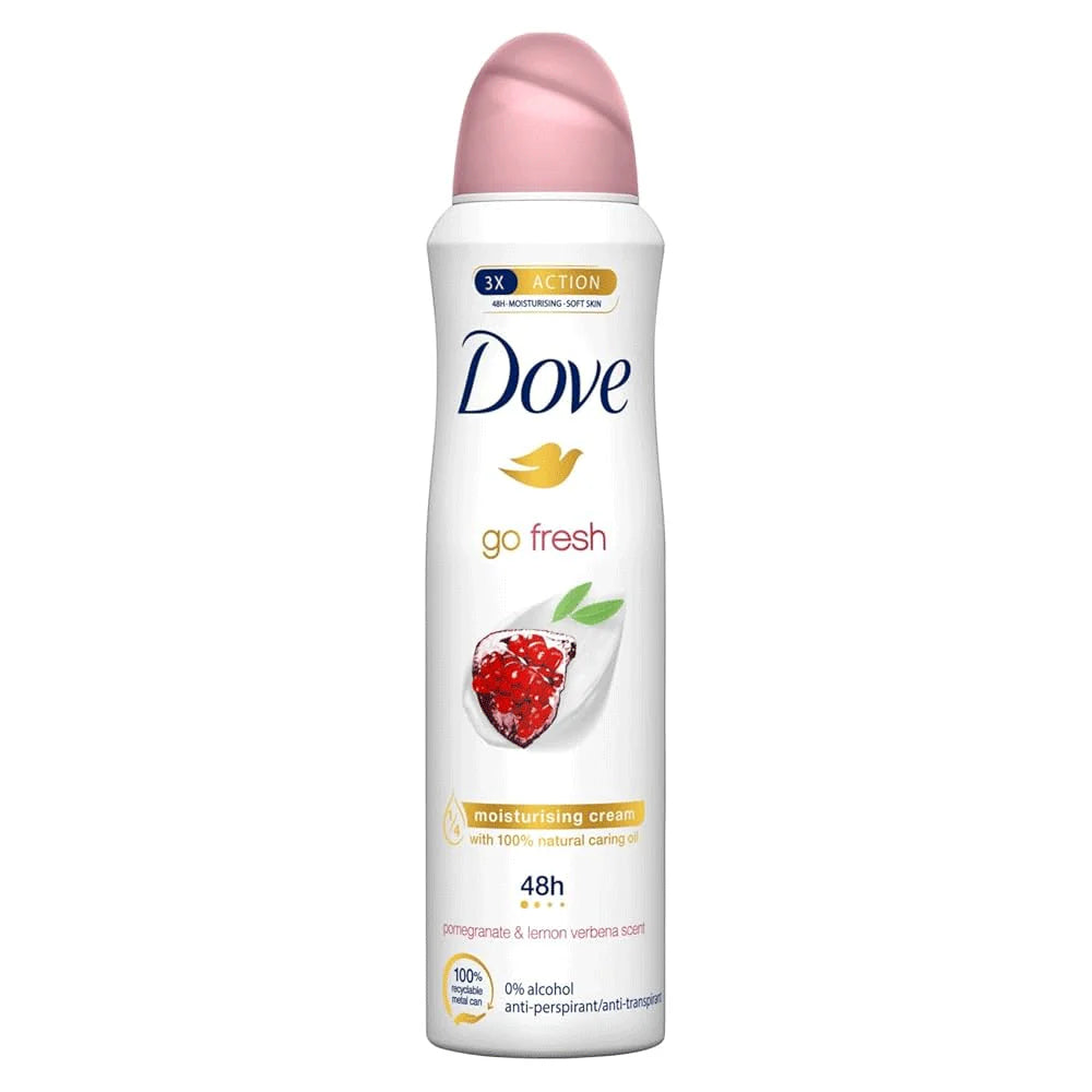 DOVE GO FRESH POMEGRANATE AND LEMON VERBENA SCENT DEO SPRAY 150ML
