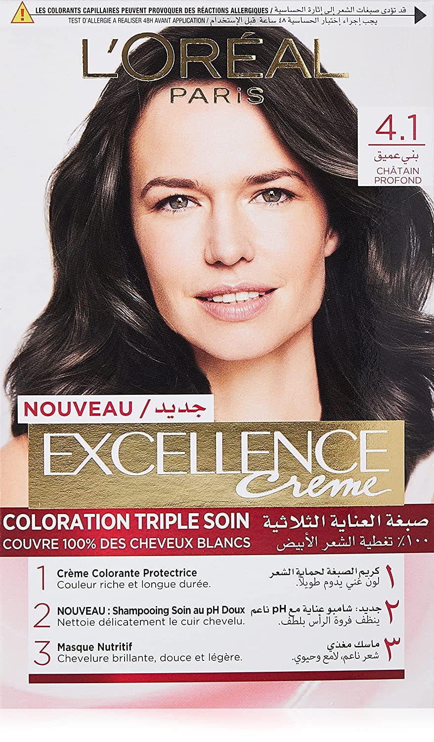 L'Oreal Excellence Crème Hair Color 4.1 Profound Brown