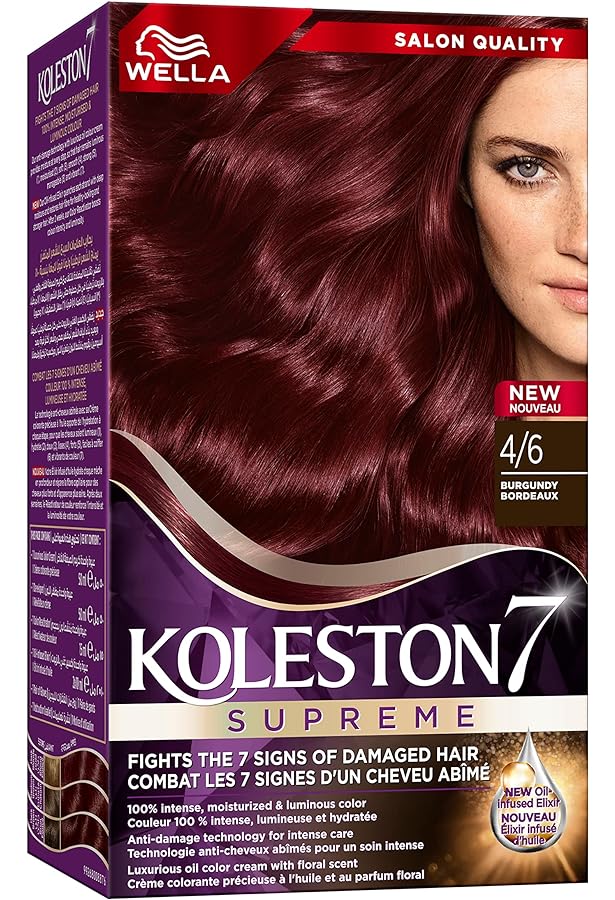 Wella Koleston 7 Supreme Hair Dye 4/6 Burgundy Bordeaux