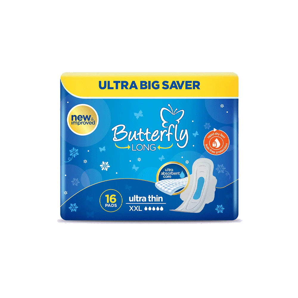 Butterfly Long Ultra Big Saver Sanitary Pads XXL 16 Pcs