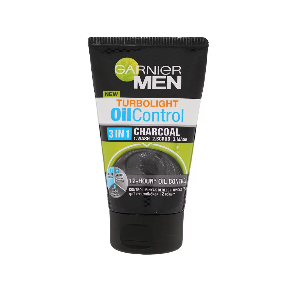 Garnier Oil Control Charcoal 3in1 Face Wash - 100ml