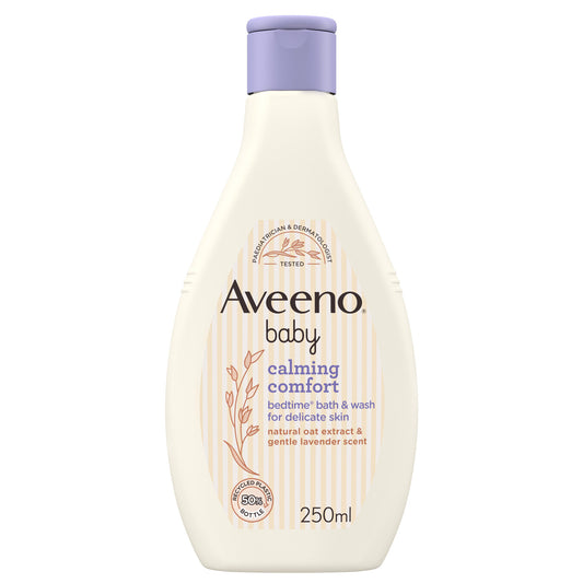 Aveeno® Baby Calming Comfort Bedtime Bath & Wash 250ml | Made in Italy