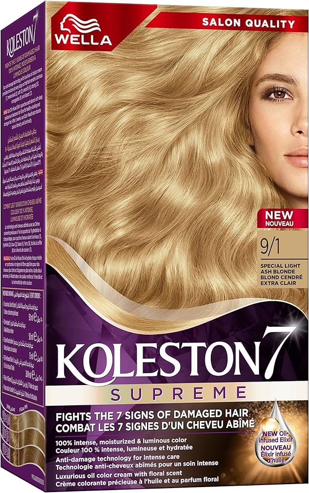 Wella Koleston 7 Supreme Hair Dye 9/1 Special Light Ash Blonde