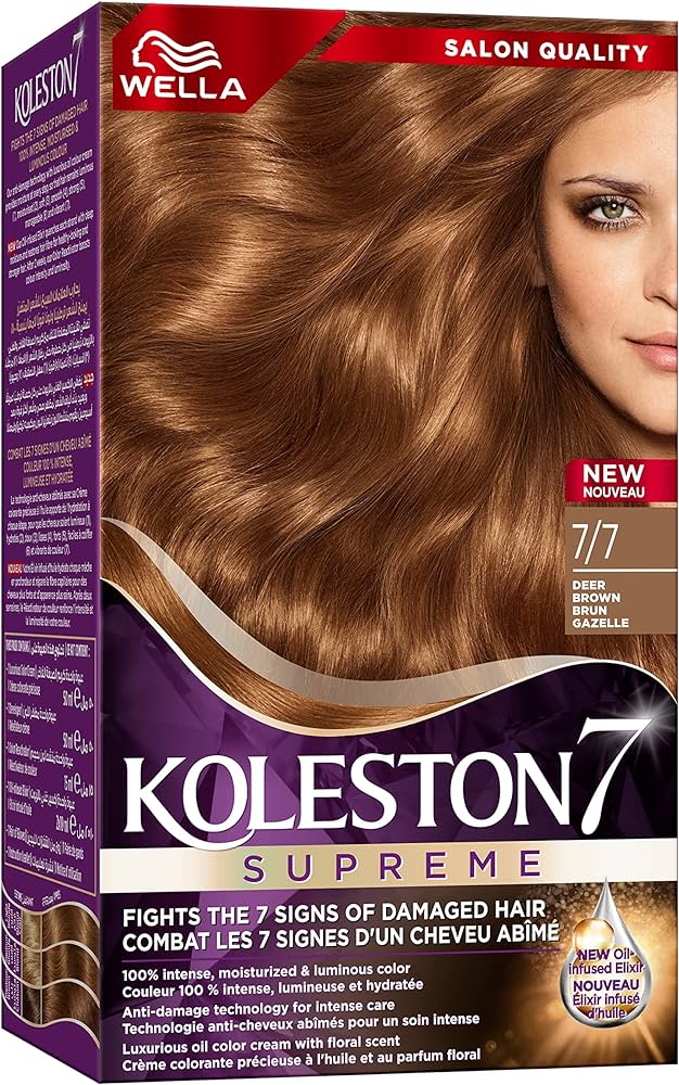 Wella Koleston 7 Supreme Hair Dye 7/77 Harmony Brown