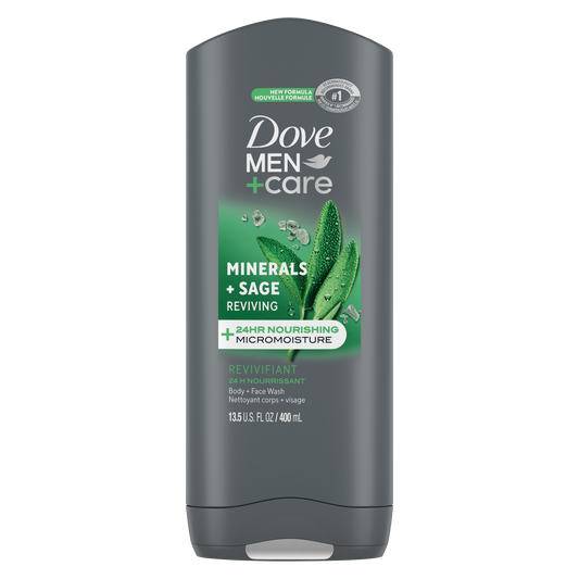 Dove Men Care Reviving Body & Face Wash - Minerals + Sage Reviving 400ML