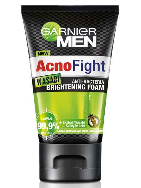 Garnier Men Acno Fight Wasabi Brightening Foam 100ml
