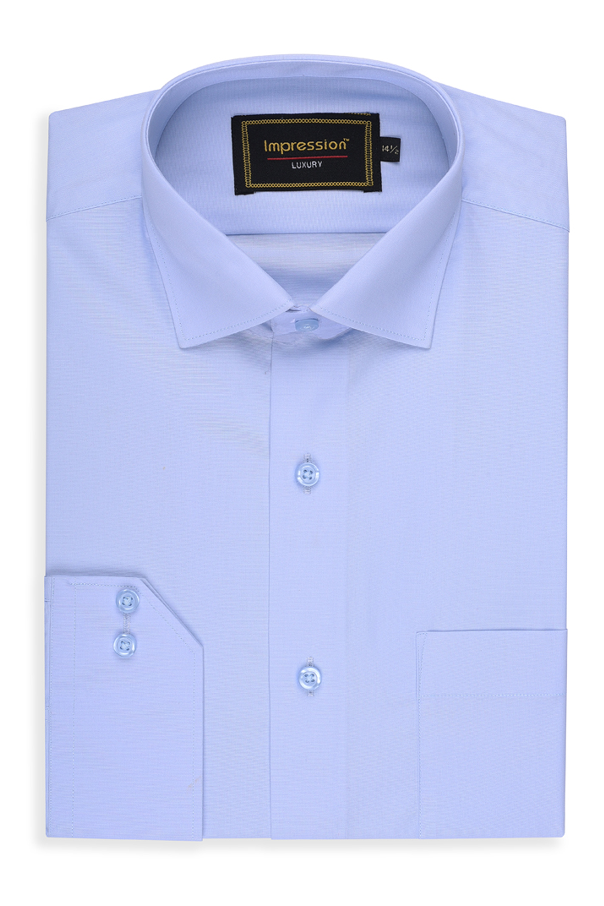 Sky Blue Plain Dress Shirt
