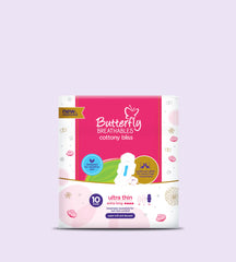 Butterfly Breathables Cottony Bliss Ultra Thin 10 Pads XL