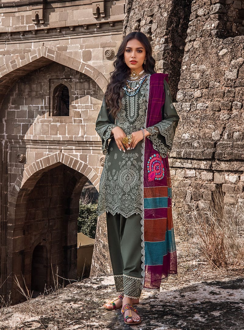 Zainab Chottani Embroidered Lawn Unstitched 3 Piece (Vasl 2B)