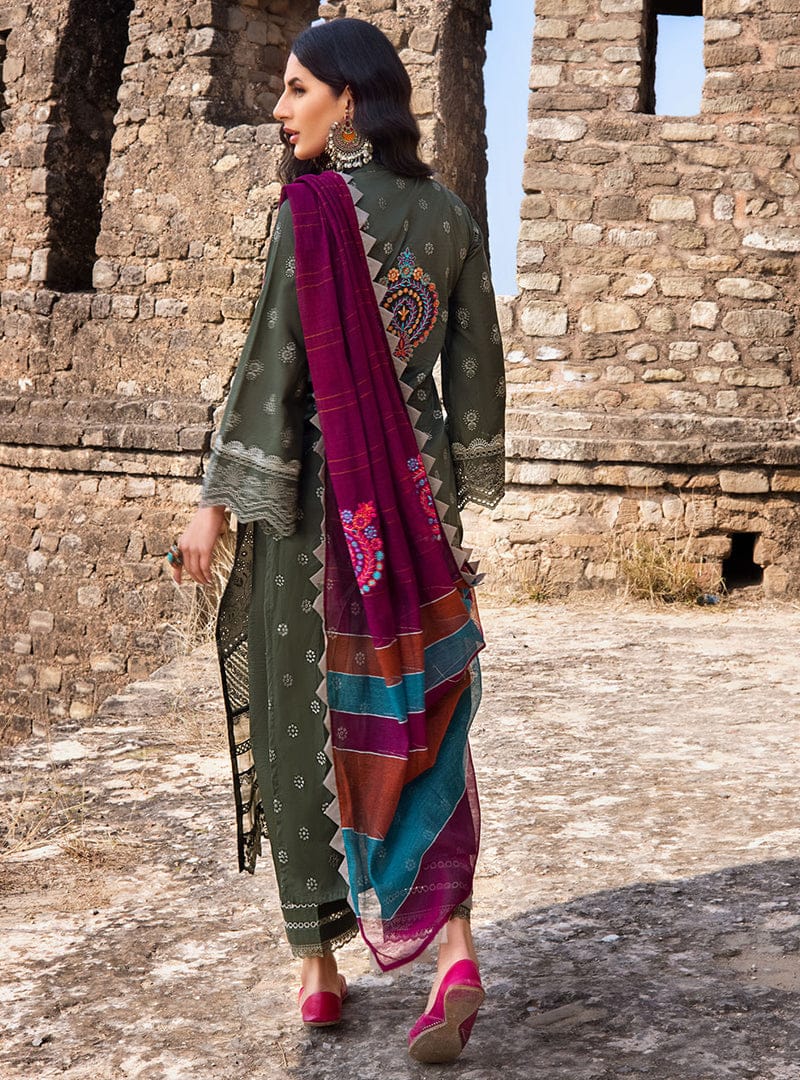 Zainab Chottani Embroidered Lawn Unstitched 3 Piece (Vasl 2B)