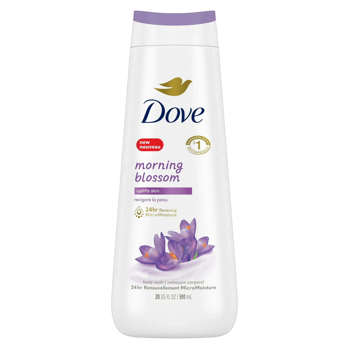 Dove Limited Edition Morning Blossom Uplits Skin Body Wash 591ml