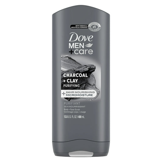 Dove Men Care Elements Charcoal + Clay Purifying Body Wash 400ML