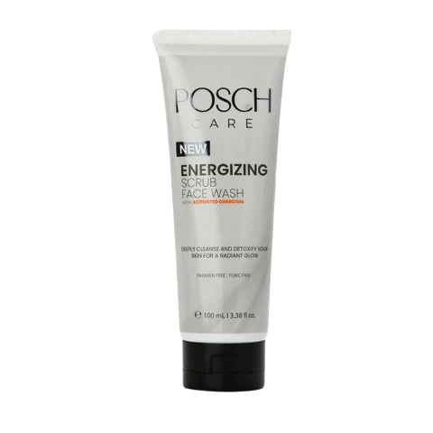 POSCH CARE - Energizing Scrub Face Wash With Activated Charcoal - 100ML